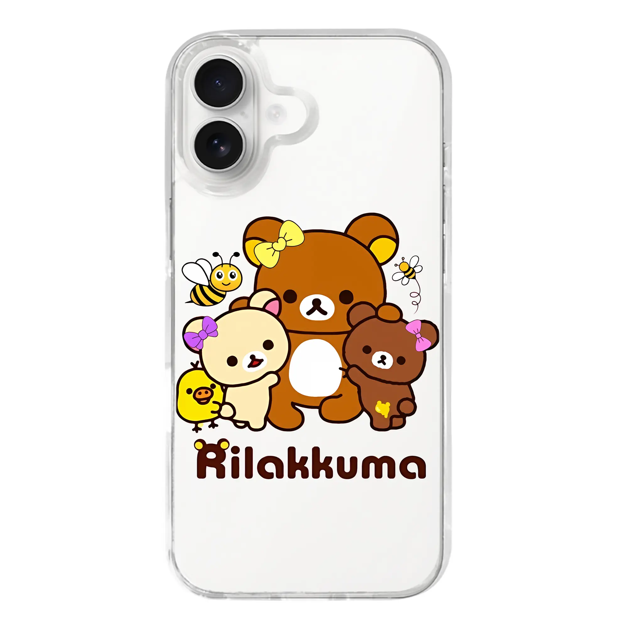 リラックマ (Rilakkuma) グッズ コリラックマ (Korirakkuma) - iPhone 17シリーズ 透明スマホケース – 薄型・耐衝撃・精密フィット保護カバー